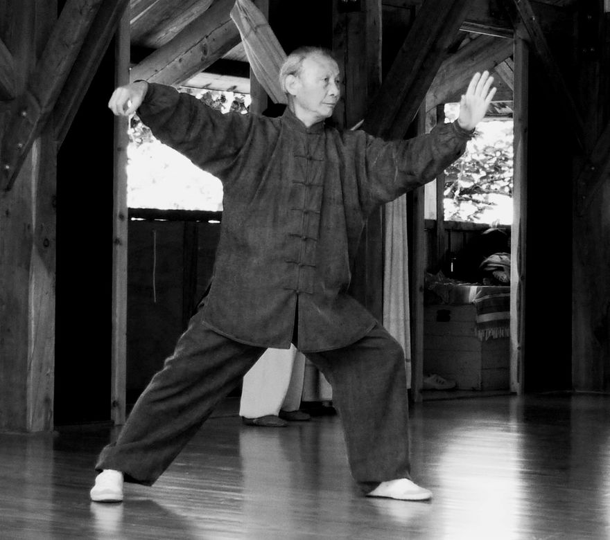 Maître Ding Dahong en posture 